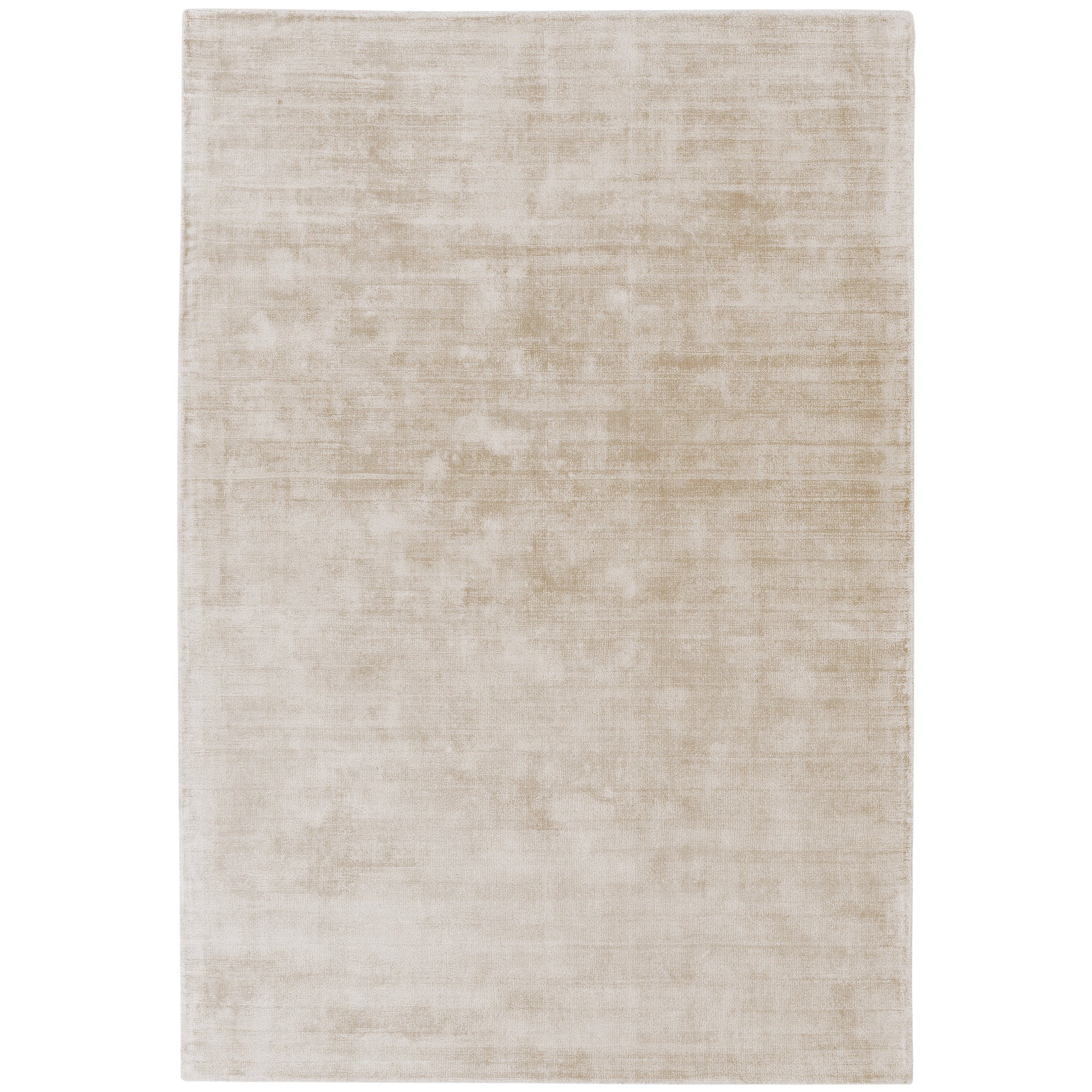 Luxury handwoven viscose rug, in a light putty colour, with a tip sheared finish giving a vintage effect. Size - Extra Large Pile Height: 7mm Dimensions: 2400 x 3400 mm 100% Viscose Hand Woven in India Delivery: 5-7 days